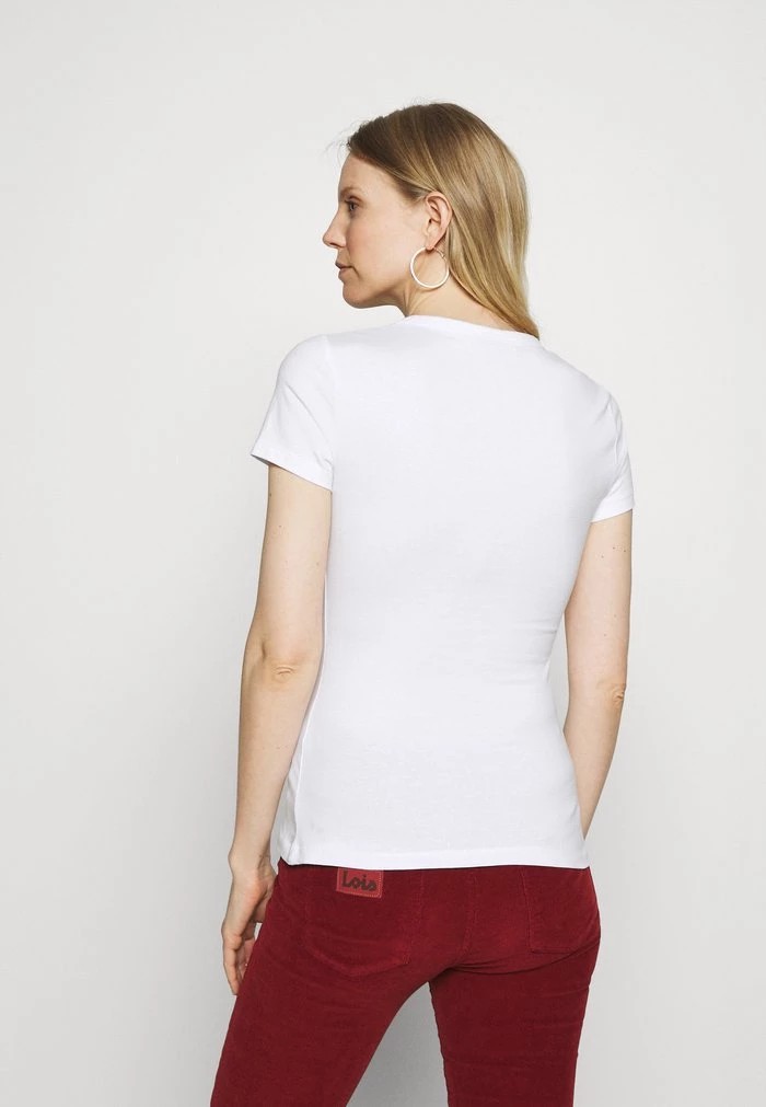 T-Shirt ANNA FIELD Anna Field 2 Pack Blanche Femme | DZY-6765007